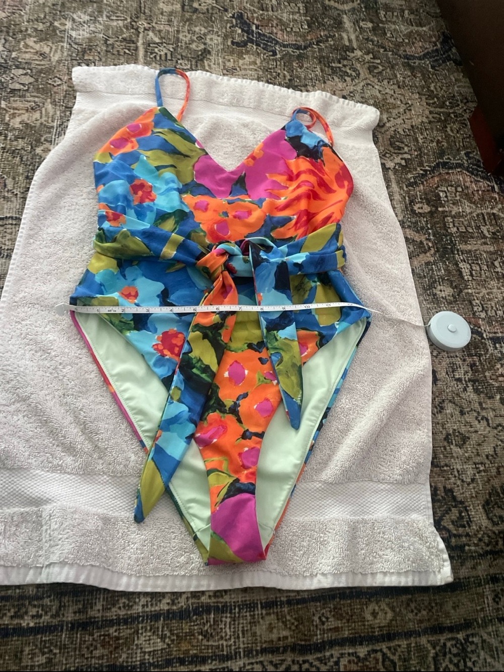 Mara Hoffman Floral One-Piece Swimsuit in Multicolor
